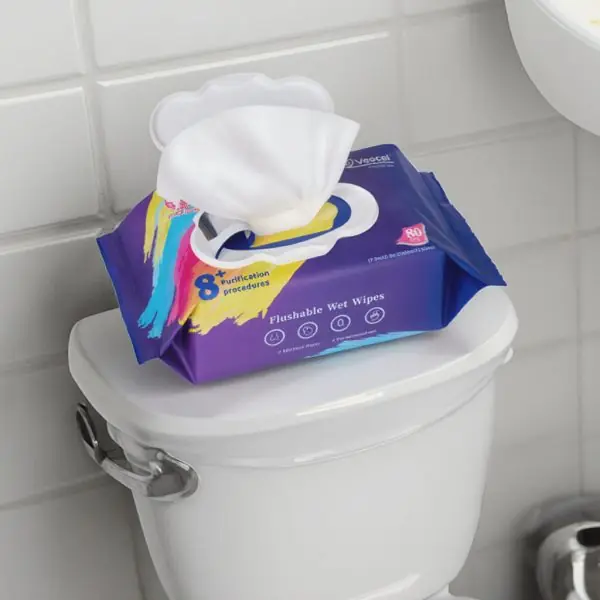 biodegradable flushable wipes (80pcs)